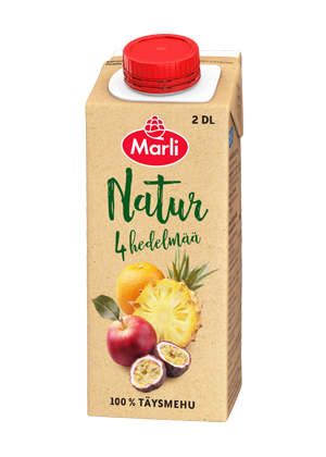 Marli Natur Neljä hedelmää täysmehu 2 dl