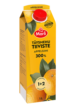 Marli Appelsiinitäysmehutiiviste 300% 1+2 1L 