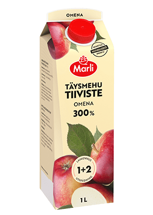 Marli Omenatäysmehutiiviste 300% 1+2 1L