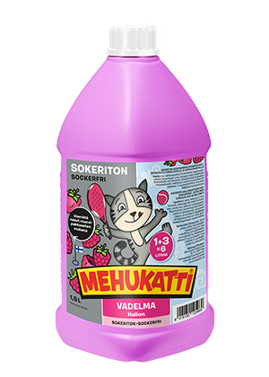 Mehukatti sokeriton vadelmamehujuomatiiviste 1,5 L