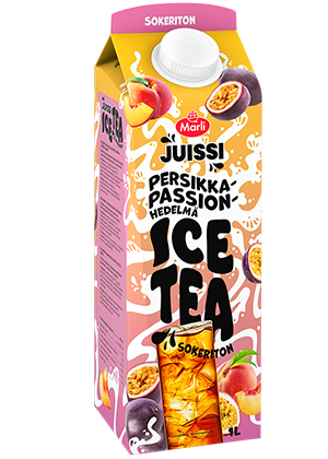 Marli Juissi Ice Tea Sokeriton Persikka-passionhedelmä jääteejuoma 1 L