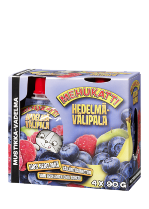 Mehukatti Hedelmävälipala Mustikka-Vadelma 4-pack