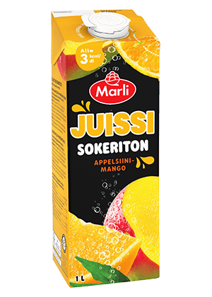 Marli Juissi Sokeriton Appelsiini-mangomehujuoma 1L