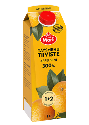 Marli Appelsiinitäysmehutiiviste 300% 1+2 1L 