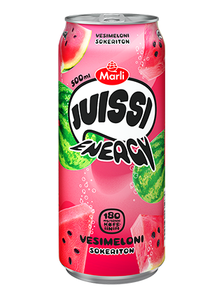 Marli Juissi Energy Sokeriton Vesimeloni energiajuoma 0,5 L