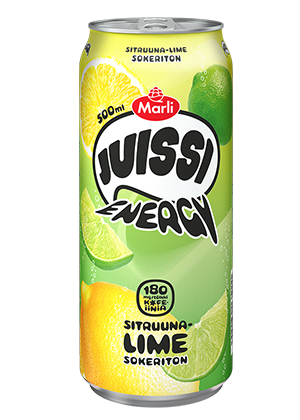 Marli Juissi Energy Sokeriton Sitruuna-lime energiajuoma 0,5 L