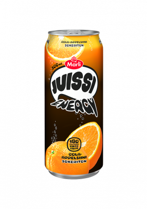 Marli Juissi Energy Sokeriton Cola-appelsiinienergiajuoma 0,5 L