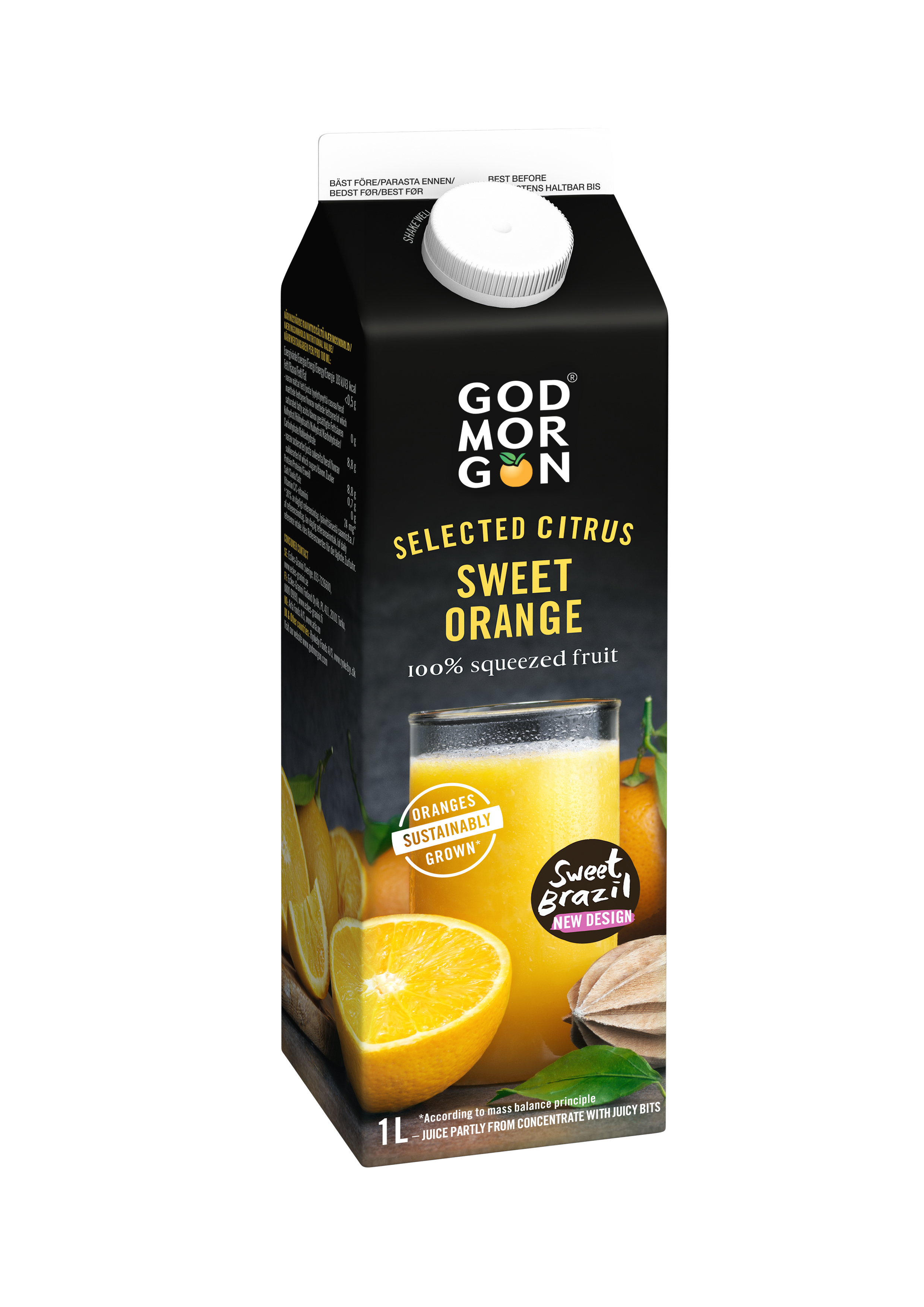 Eckes Granini Finland Oy Ab God Morgon Selected Citrus Sweet Orange Juice 1 L