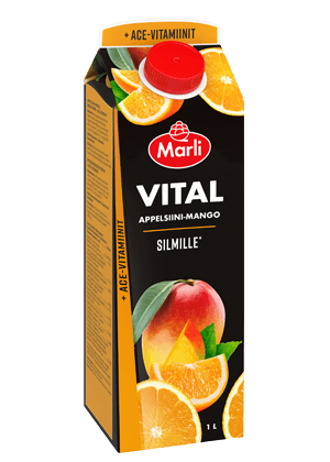 Marli Vital  Appelsiini-mangojuoma + ACE-vitamiinit 1L