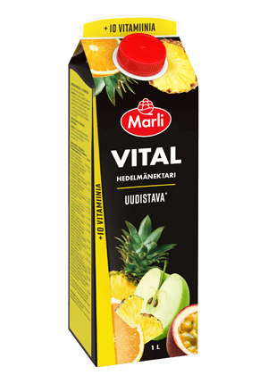 Marli Vital  Hedelmänektari + 10 vitamiinia 1L
