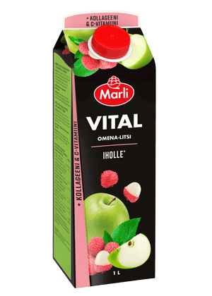 Marli Vital Omena-litsi + kollageeni & C-vitamiini mehujuoma 1 L