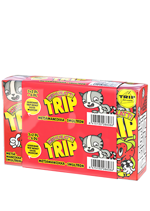 Mehukatti Trip Metsämansikkajuoma 2dl 3-pack