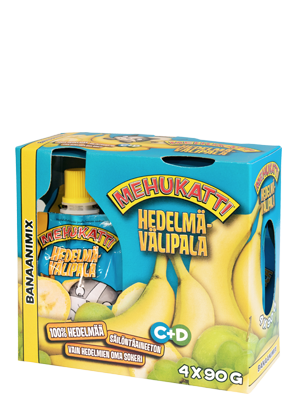 Mehukatti Hedelmävälipala BanaaniMix 4-pack