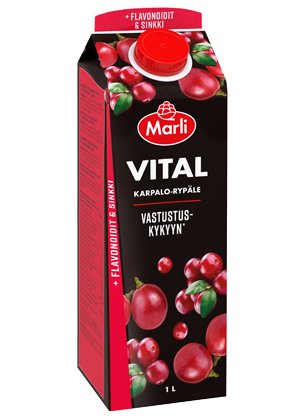 Marli Vital Karpalo-rypälejuoma + sinkki ja C-vitamiini 1L