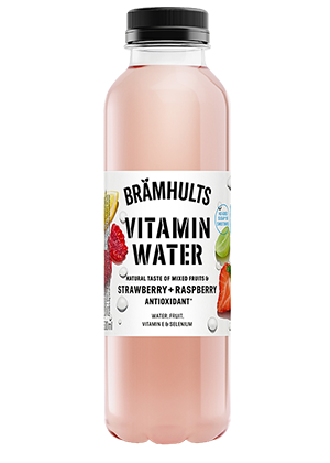Brämhults Vitamin Water Mansikka-vadelma juoma 0,5 L