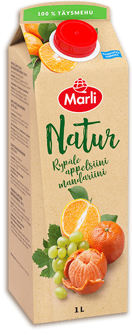 Marli Natur Rypäle-mandariini-appelsiini