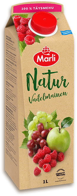 Marli Natur Vadelmainen