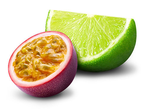 Lime ja passionhedelmä